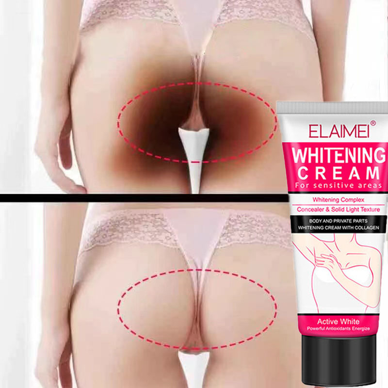 Kem Làm Trắng Da Whitening Cream ELAIMEI 60g Làm Trắng Toàn Thân/Cổ/Nách/Đầu Gối/Khuỷu Tay Dưỡng Ẩm Loại Bỏ Hắc Sắc Tố