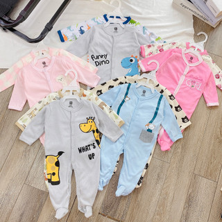 Set 2 bộ Body liền quần có tất cho bé sơ sinh, hàng xuất dư- BD21