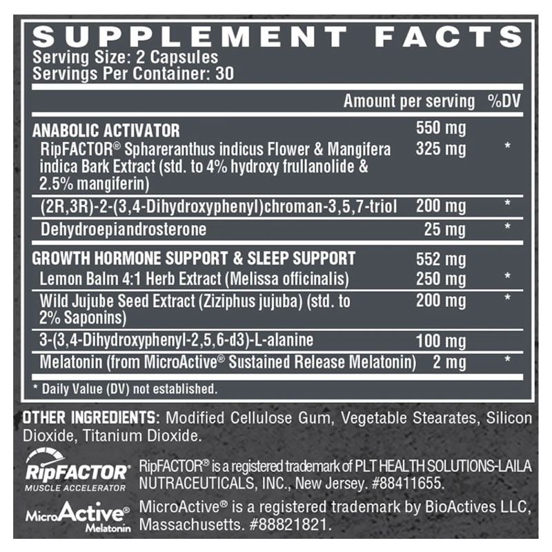 Viên Uống Hỗ Trợ Tăng Cơ Nhanh - NUTREX ANABOL HARDCORE PM 60 VIÊN