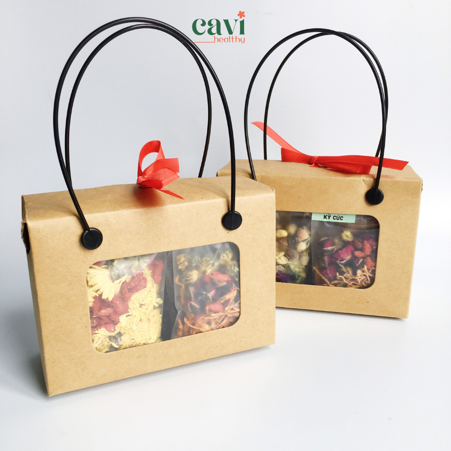 Túi Quà Dịp 8/3 Trà Mix Hoa Khô Đủ Vị Giúp Thanh Nhiệt, Đẹp Da, Giảm Stress