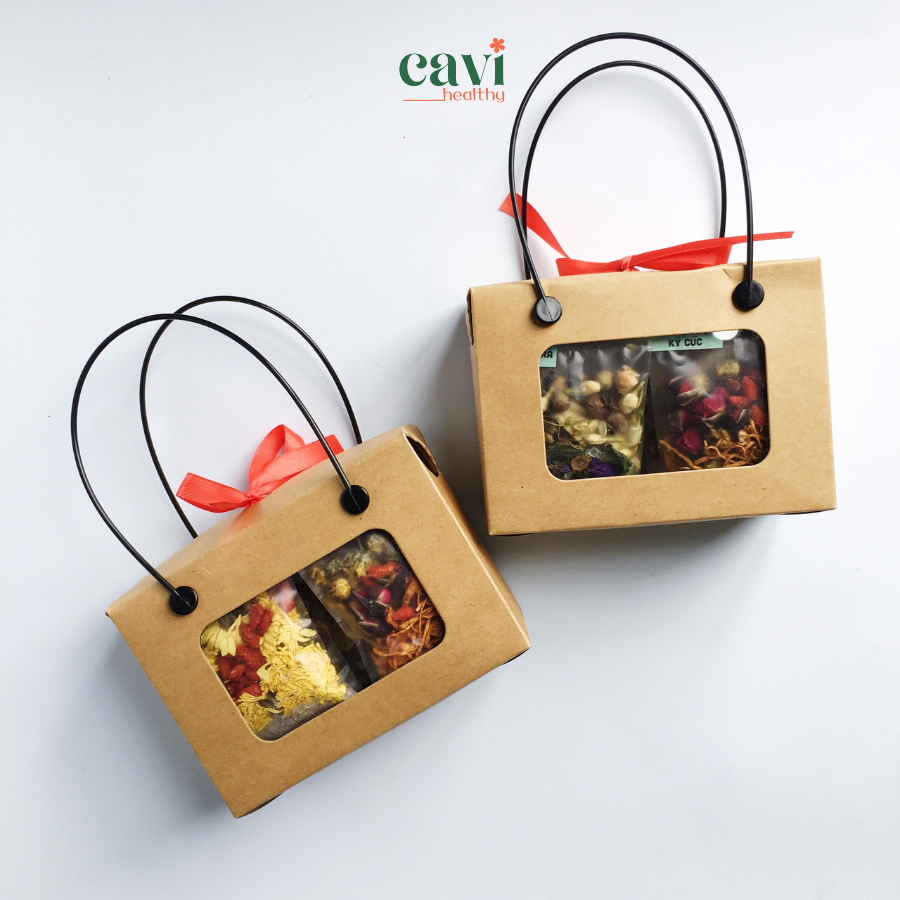 Túi Quà Dịp 8/3 Trà Mix Hoa Khô Đủ Vị Giúp Thanh Nhiệt, Đẹp Da, Giảm Stress
