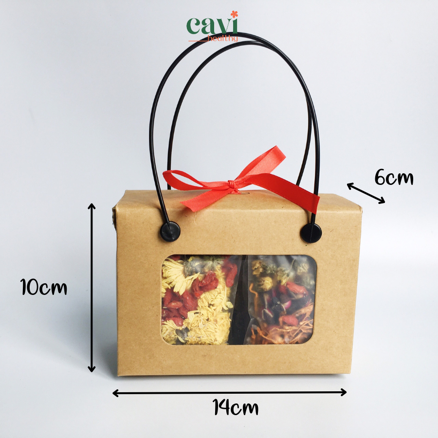 Túi Quà Dịp 8/3 Trà Mix Hoa Khô Đủ Vị Giúp Thanh Nhiệt, Đẹp Da, Giảm Stress