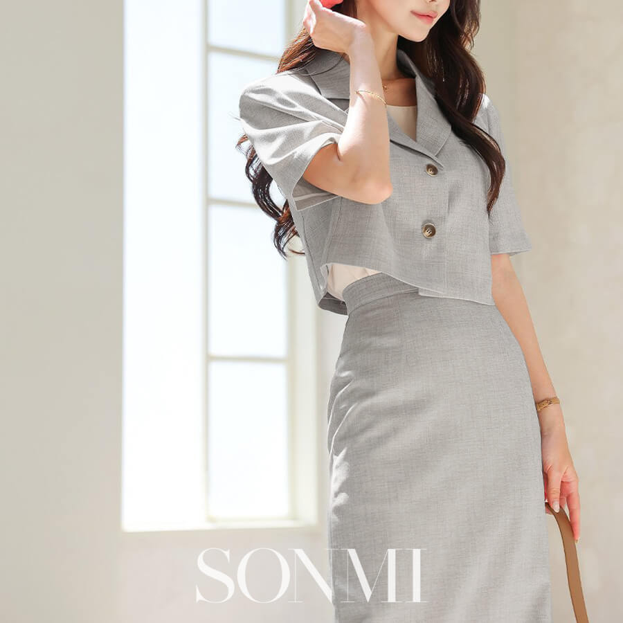 Chân váy dài xẻ tà suông cạp cao ôm công sở SONMI Hàn Quốc thiết kế cao cấp hai lớp màu đen nâu xám SARAHI DIVA SK120