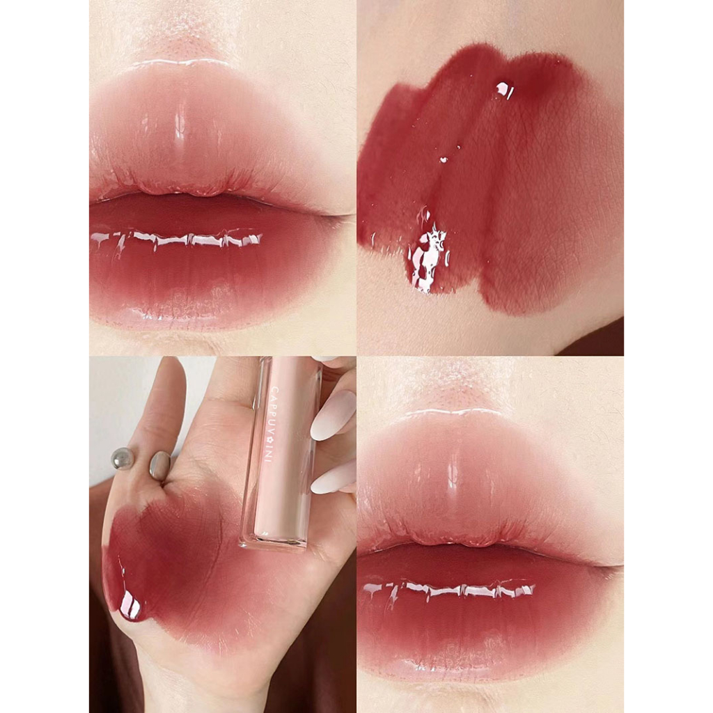 Son bóng Cappuvini mềm mượt cho đôi môi căng mộng đàn hồi, Son môi lì bóng Cappuvini màu son mềm mịn tươi sáng rực rỡ