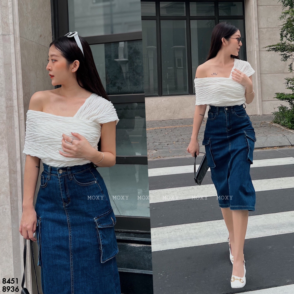 SP008936-Chân váy jean túi hộp