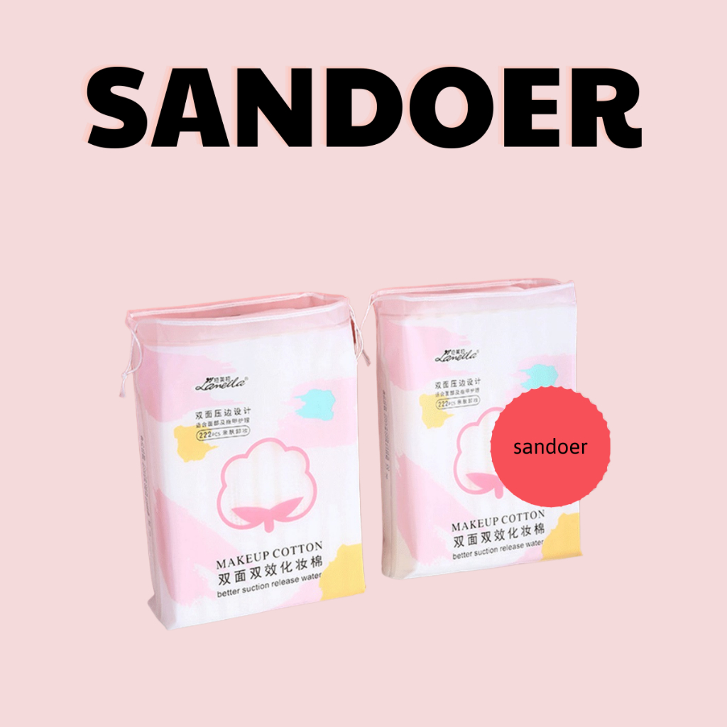 Bông tẩy trang cao cấp Lameila 222 miếng nhà sandoer