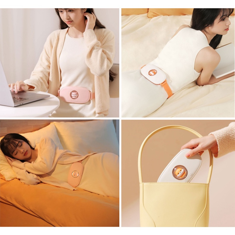 Máy Massage Làm Ấm Bụng Giảm Đau Bụng Đau Lưng Cho Chị Em Đến Kì,Chườm Nóng Giảm Đau Bụng Kinh