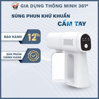 Súng Phun Khử Khuẩn Cầm Tay K5, Diệt Trùng, Khử Mùi. Máy Phun Dung Dịch Cầm Tay Có Tia UV Nano, Gia Dụng Thông Minh 361