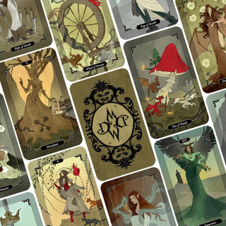 Sách - [Boxset Việt Hoá] DARK WOOD TAROT (Bộ Bài & Sách Hướng Dẫn)