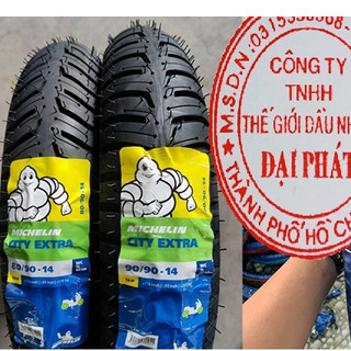 Giá 1 cặp) vỏ lốp xe michelin city extra cho tay ga: vario, airblade, vision--70,80,90/14---