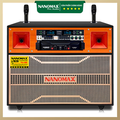 Loa Kéo Điện Nanomax Pro-908 Bass Đôi 40cm Công Suất 2400W Karaoke