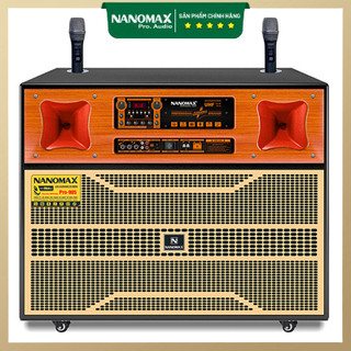 Loa kéo bình bass đôi nanomax pro-905 1800w bass 40cm x2 karaoke bluetooth