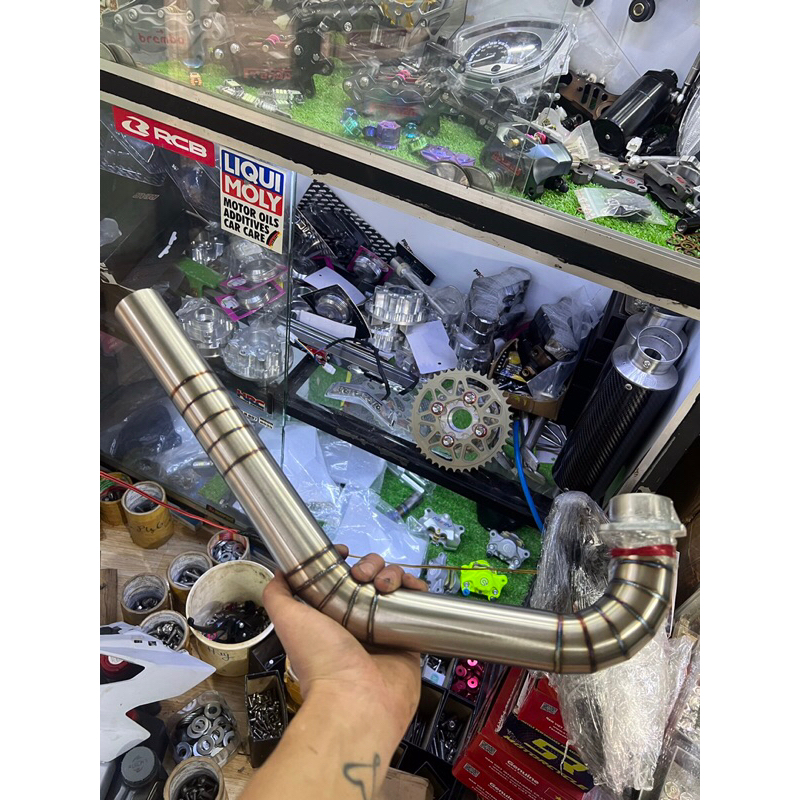Cổ pô inox size 38 cho exciter