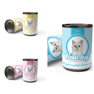 Pate Catchy lon 400gram dành cho mèo