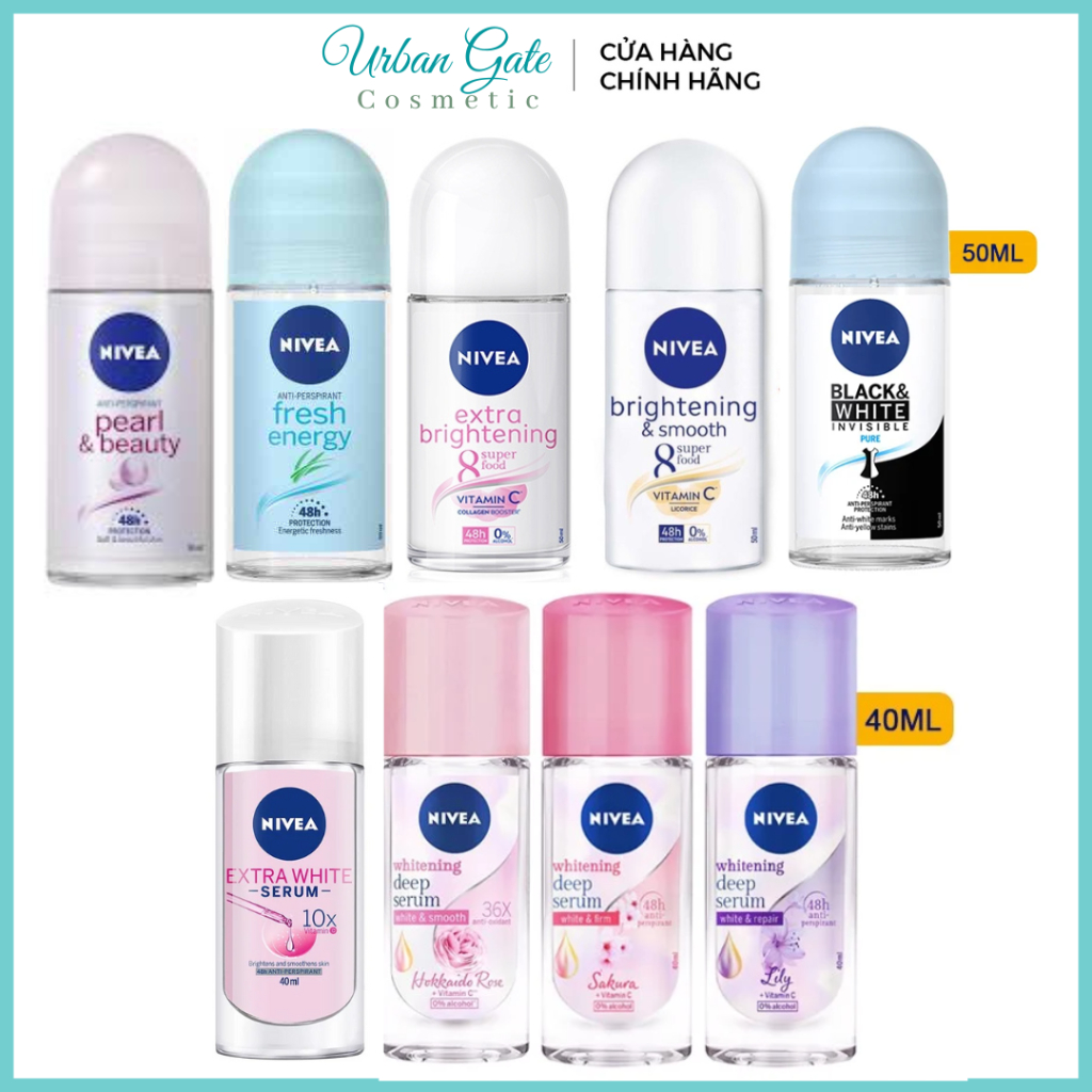Chai lăn khử mùi nữ Nivea 48h 50ml - Lăn nách Nivea