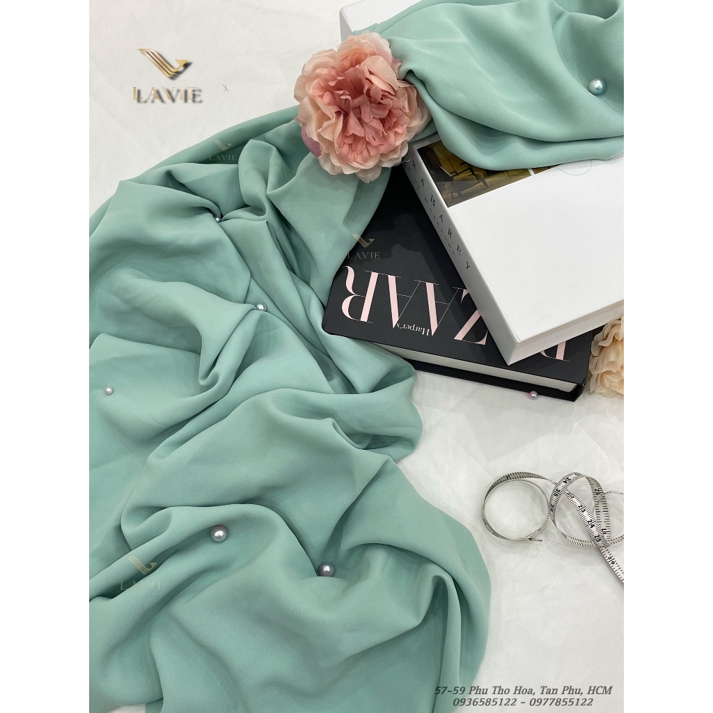 Vải MANGO MỊN cao cấp Nhà LAVE chất vải mỏng mịn, mềm mại may váy đầm hoặc áo thiết kế sang trọng