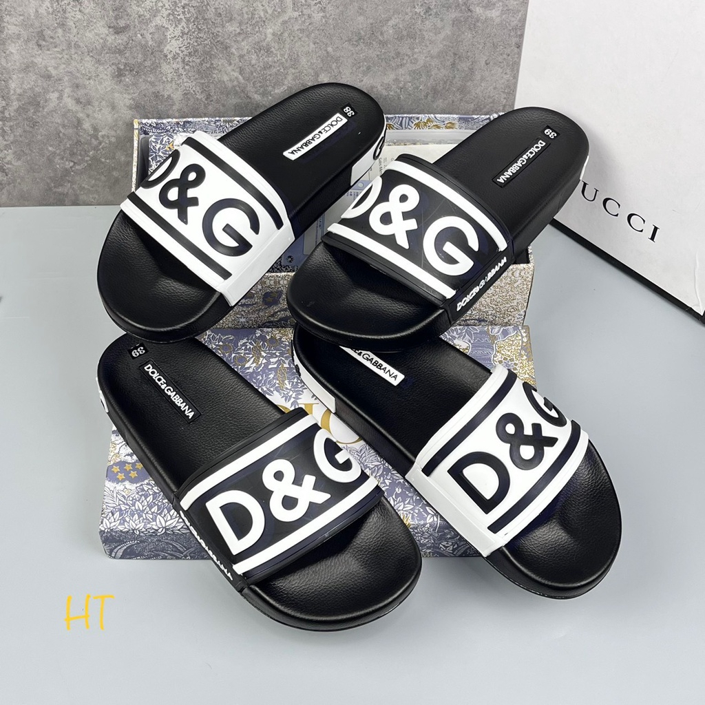 Dép quai ngang nam D&G đế PU siêu bền, đẹp 2k23
