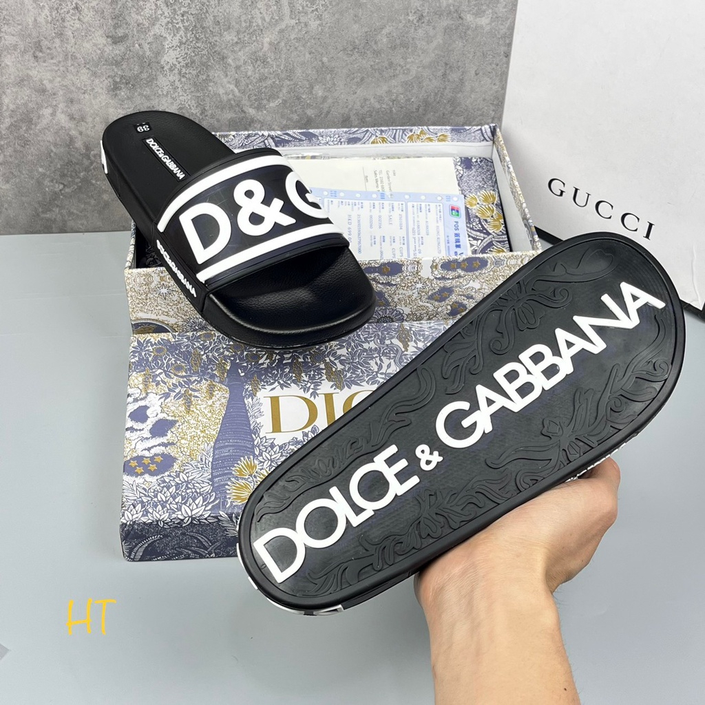 Dép quai ngang nam D&G đế PU siêu bền, đẹp 2k23