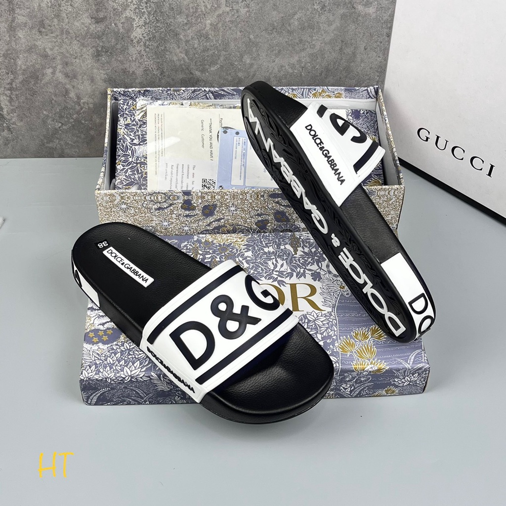 Dép quai ngang nam D&G đế PU siêu bền, đẹp 2k23