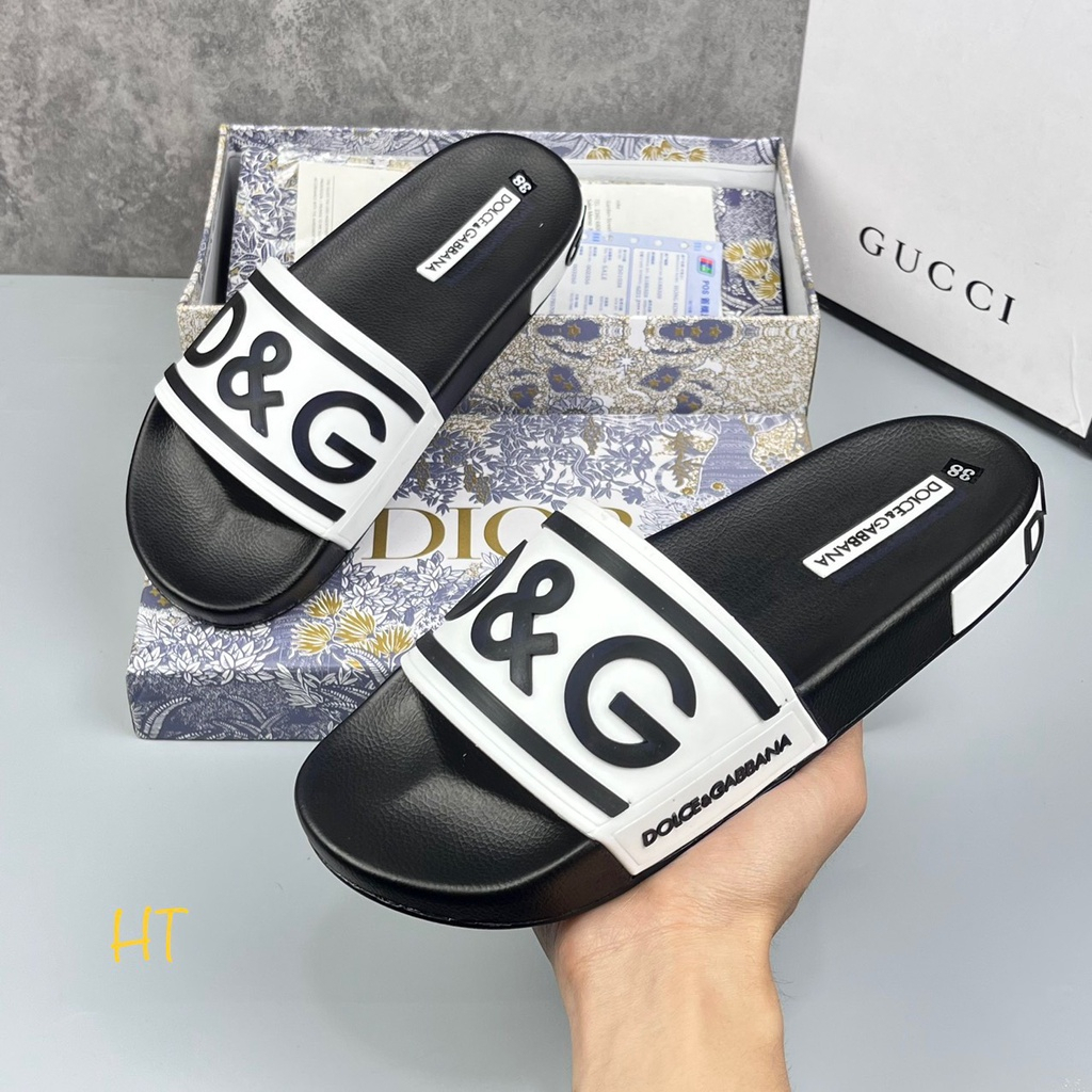 Dép quai ngang nam D&G đế PU siêu bền, đẹp 2k23