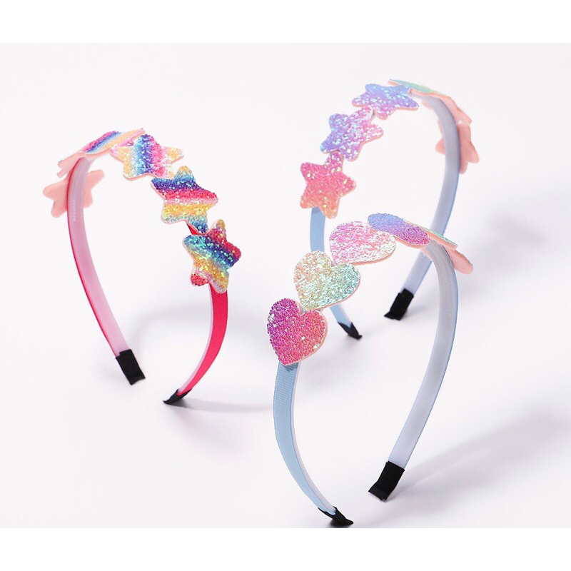 Cài tóc trái tim nhiều màu cho bé gái