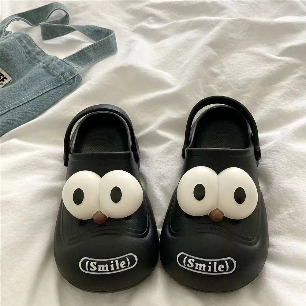 Dép Crocs Dép lê chó mắt to Dễ Thương Đế Cao Chất liệu EVA Dép hoạt hình