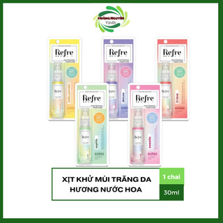 Xịt Khử Mùi Refre Dưỡng Trắng Hương Nước Hoa Refre Whitening 30ml
