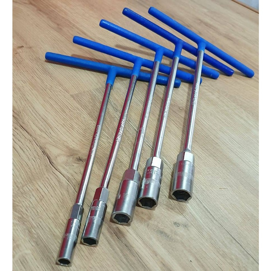 Cần siết chữ T 8mm, 9mm, 10mm, 11mm, 12mm, 13mm, 14mm, 17mm, 19mm típ chữ T đủ số