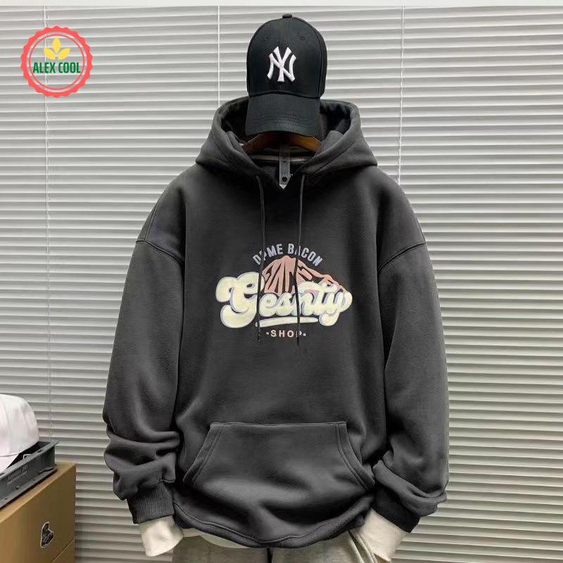 Áo hoodie, áo khoác hoodie nam nữ chất nỉ dày form rộng có mũ giá rẻ HOODIE13 - Alex Cool