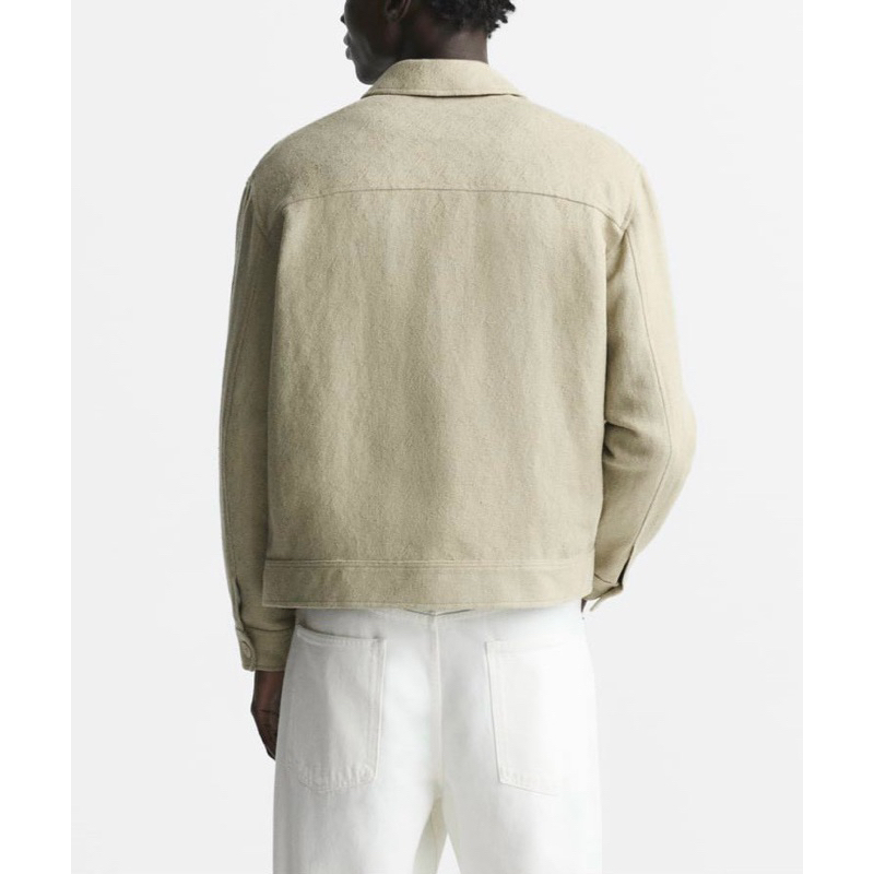 Áo khoác nam Zara authentic LINEN - COTTON BLEND size M