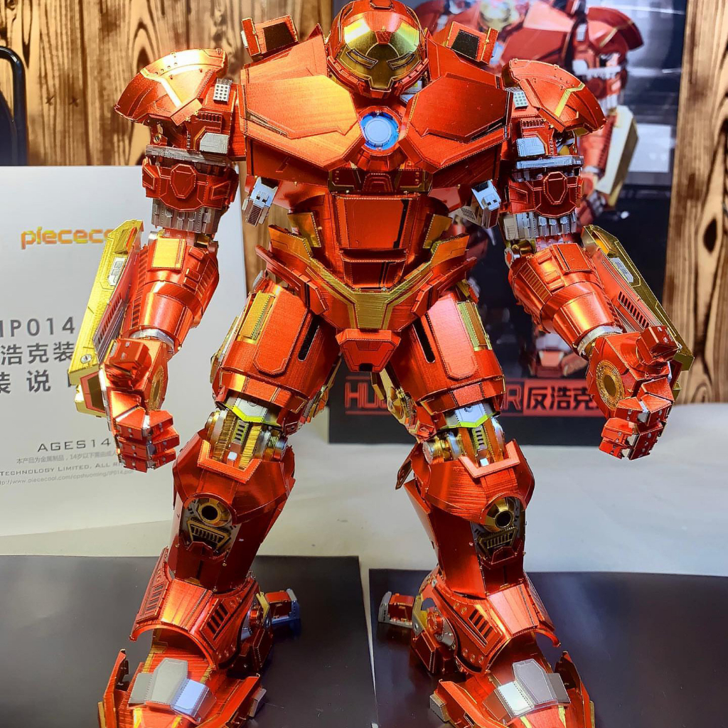 Mô Hình 3D Kim Loại Piececool Nhân Vật Hulk Buster (chưa ráp)