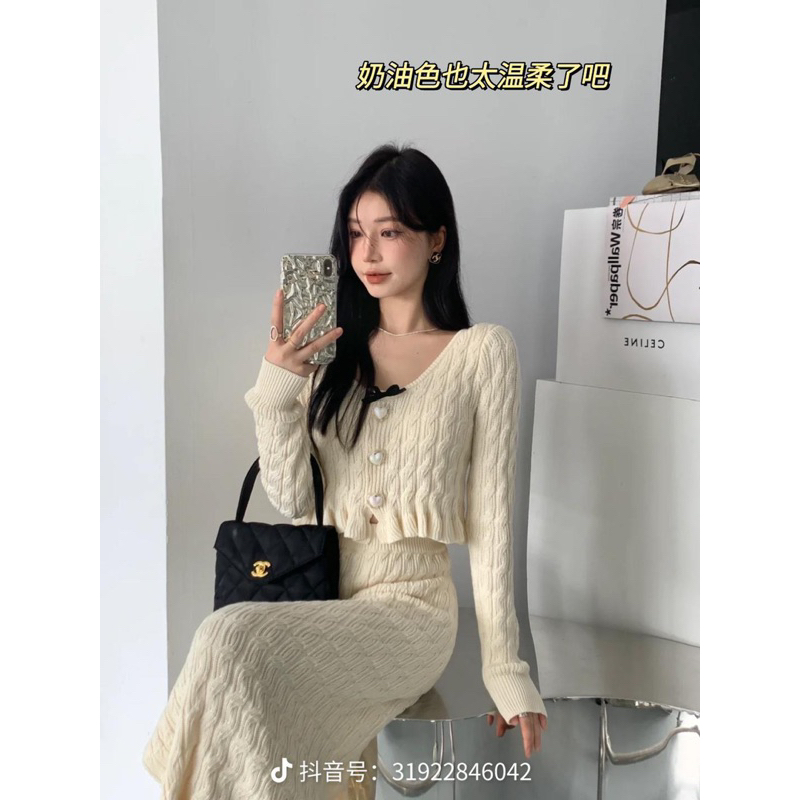 Set Váy Len Hàng QCCC, Ảnh Thật Ở Cuối. Meoow Closet