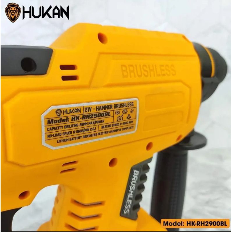 MÁY KHOAN BÊ TÔNG BỐN CHỨC NĂNG HUKAN RH2900BL CHÂN PIN PHỔ THÔNG