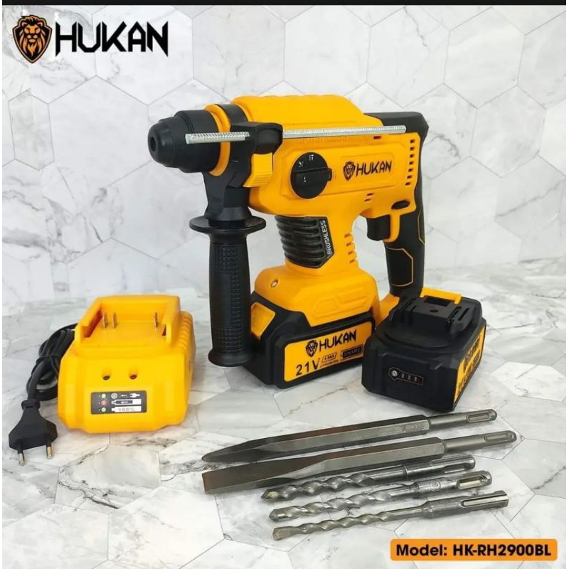 MÁY KHOAN BÊ TÔNG BỐN CHỨC NĂNG HUKAN RH2900BL CHÂN PIN PHỔ THÔNG