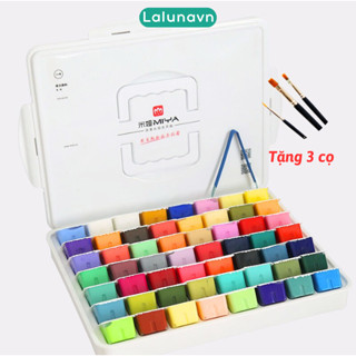 Màu gouache Miya Himi hộp 56 màu x 30ml Lalunavn vẽ tranh màu nước, phong cảnh - B77