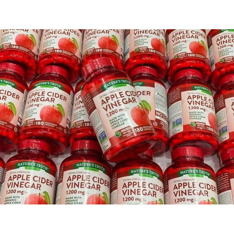 Viên giấm táo giảm cân Apple Cider Vinegar 1200mg 180 viên Mỹ