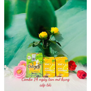 Detox9 Plus + Kẹo xổ mỡ tan mỡ bụng cấp tốc