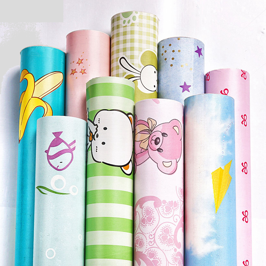 Decal Giấy Dán Tường Decor Kim Vinh Các Mẫu Decor Phòng Cuộn 5m Khổ 45cm Có Keo Sẵn