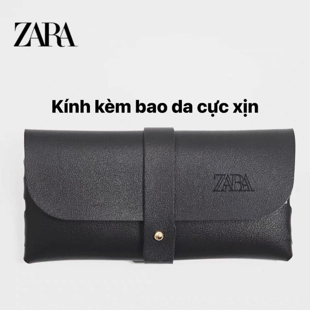 Kính Zara siêu đẹp kèm bao da chống UV400 có ảnh thật