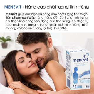 Viên uống tăng chất lượng tinh trùng Bayer Menevit Cho Nam Giới 30 viên