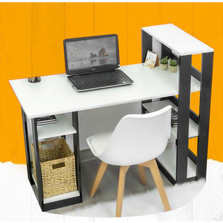 Bàn làm việc đen trắng, thiết kế sang trọng hiện đại chất gỗ MDF dễ dàng lắp ráp