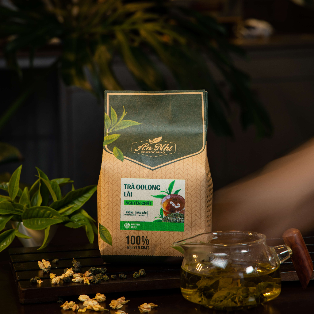 Trà ô long hoa nhài An Nhi thơm ngon chuyên dùng trong pha chế trà sữa - Quy cách: 500g/túi