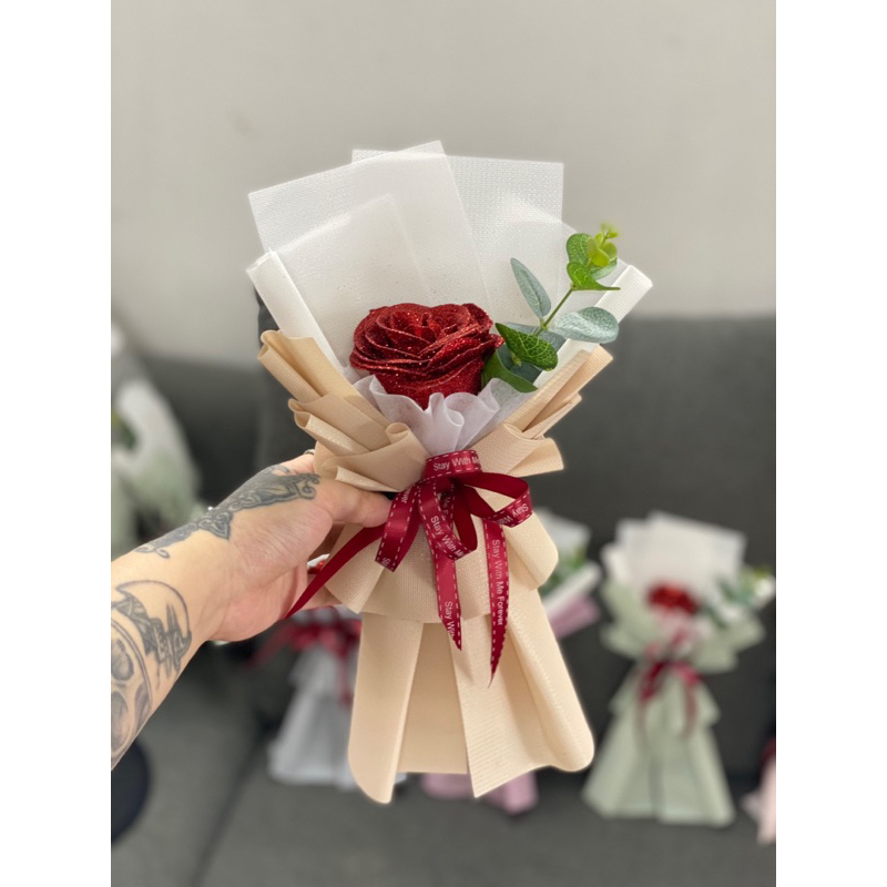HOA BÓ 1 BÔNG XINH XẮN TẶNG SINH NHẬT,8/3,20/10,20/11