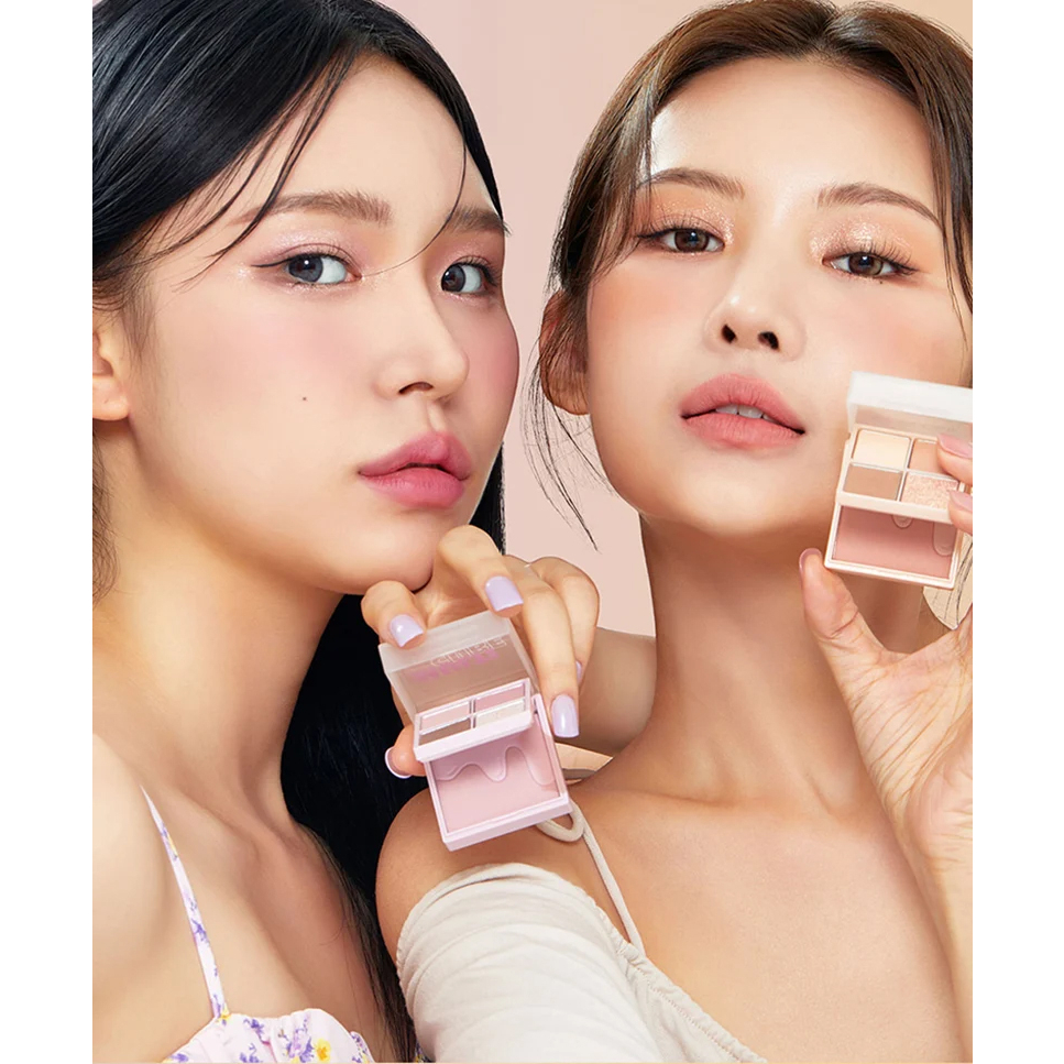 Bảng Phấn Mắt Và Má Hồng 2in1 Cho Lớp Make Up Xinh Xắn, Ngọt Ngào I'm Meme I'm Multi Cube 7.7g