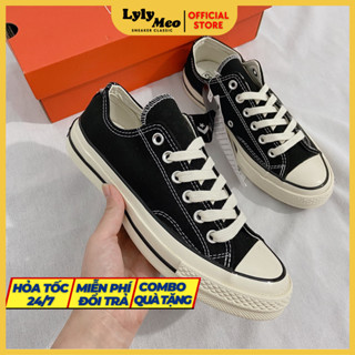 Giày Conversee ChuckTaylor 1970s Đen Trắng Cổ Thấp,Giày CV Nam Nữ Cổ Thấp Hai Màu Đen-Trắng Full PK(Tặng+Box+Bill+Tất)