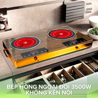 Bếp Hồng Ngoại Đôi Silver Cresh 3500W Siêu Tiết Kiệm Năng Lượng Hàng Nhập Khẩu Đức