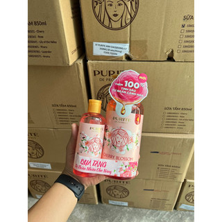 Sữa Tắm Purite De Provence 850ml) - chai nhỏ tặng kèm chai 250ml
