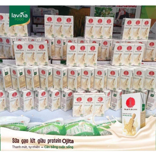 Sữa gạo lứt - sữa gạo lứt đậu đỏ lavina food 180ml