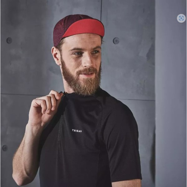 Áo jersey ngắn tay đạp xe đường trường Essential cho nam - Đen TRIBAN-Decathlon