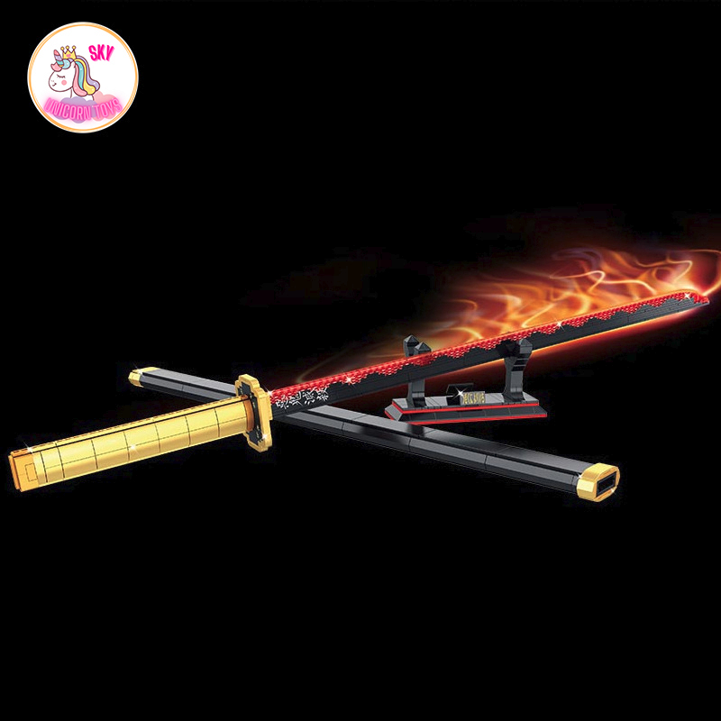 Đồ Chơi Lắp Ráp  Mô Hình Thanh Gươm Diệt Quỷ Của Huyền Thoại Kiếm Sĩ  Yoriichi Trong Demon Slayer DK1522